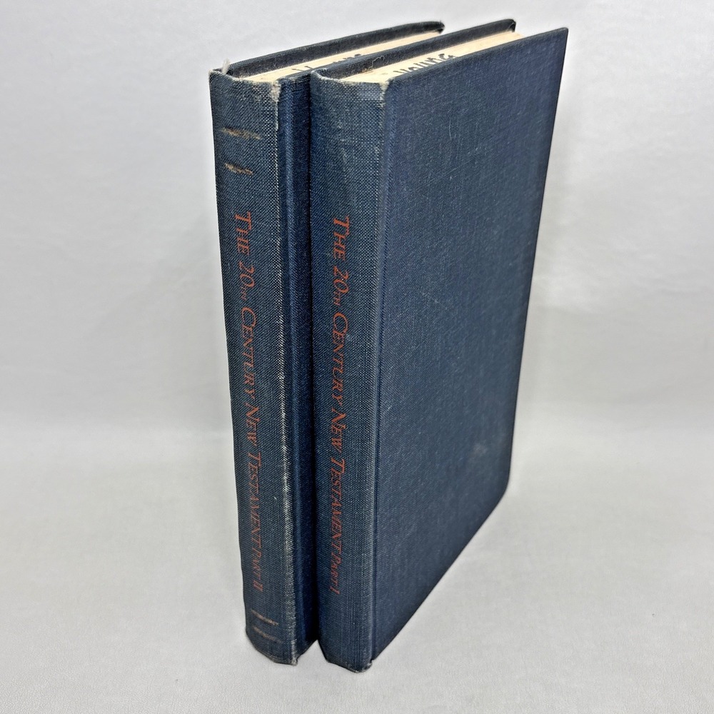 The Twentieth Century New Testament Vtg 80s Hardcover Two Parts Westcott Hort